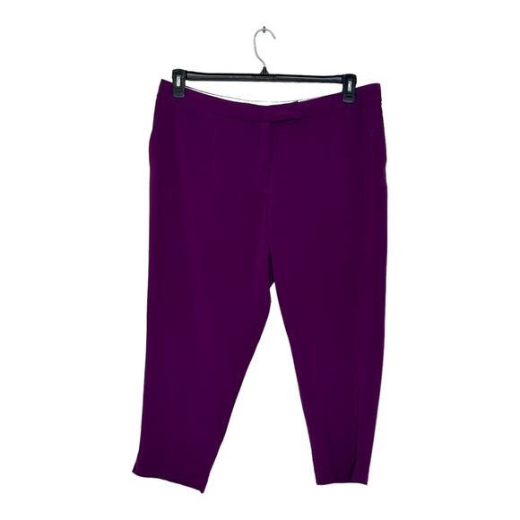 Jessica London magenta purple cropped pants size 16 - Picture 6 of 11